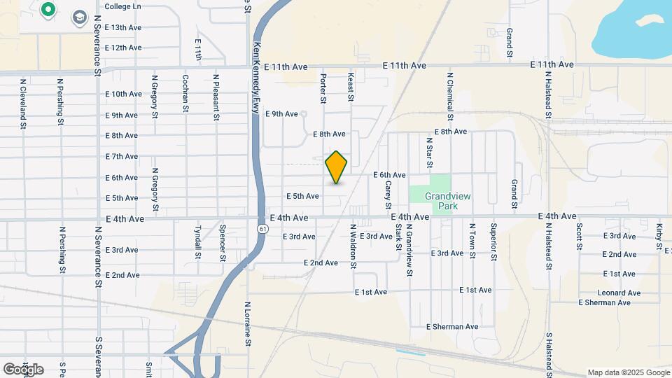 1606 E 5th Ave Mapa y Detalles de la Ubicación