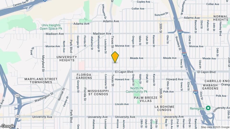 4341 Texas St Map and Location Details