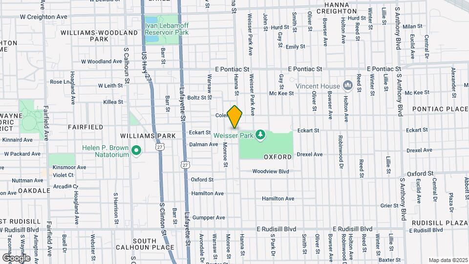 3104 S Hanna St Map and Location Details