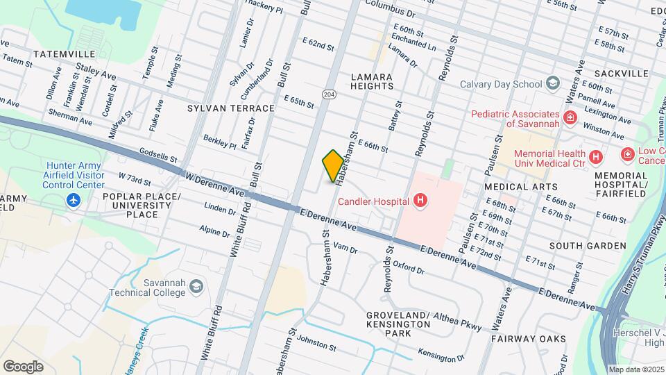 5211 Habersham St Map and Location Details