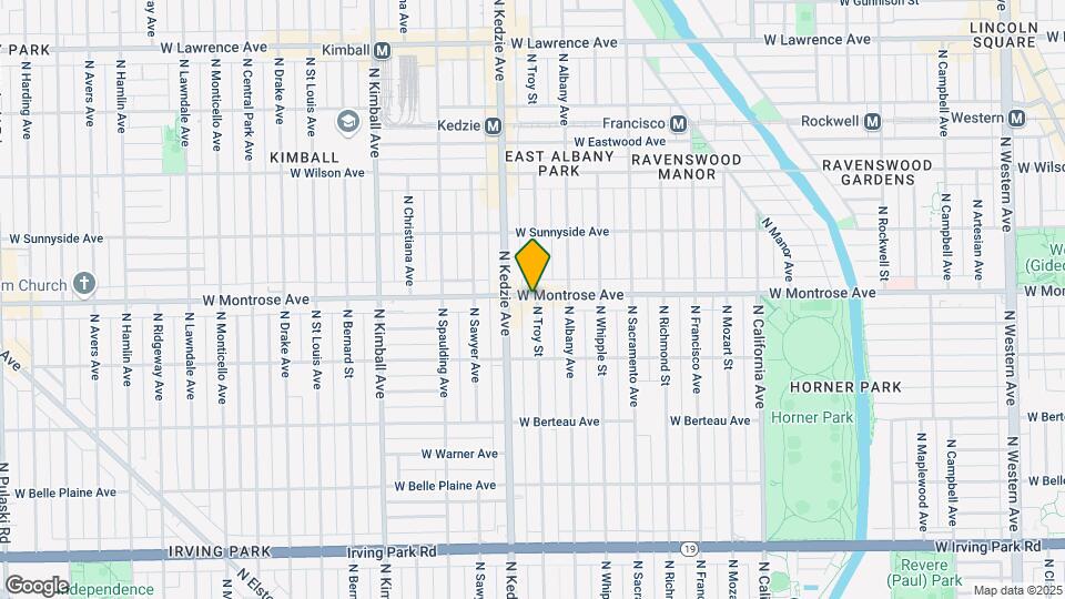 3135 W Montrose Ave Map and Location Details