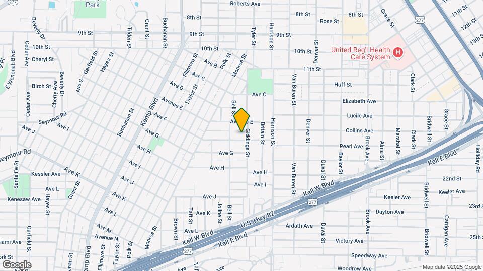 2124 Avenue F Map and Location Details