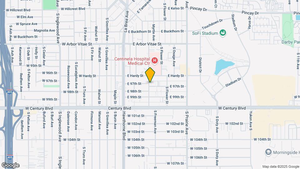 501 E 97th St Map and Location Details