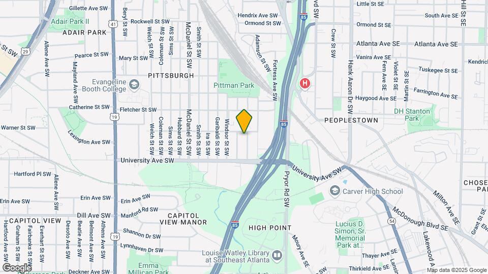 1139 Moton Ave SW Map and Location Details