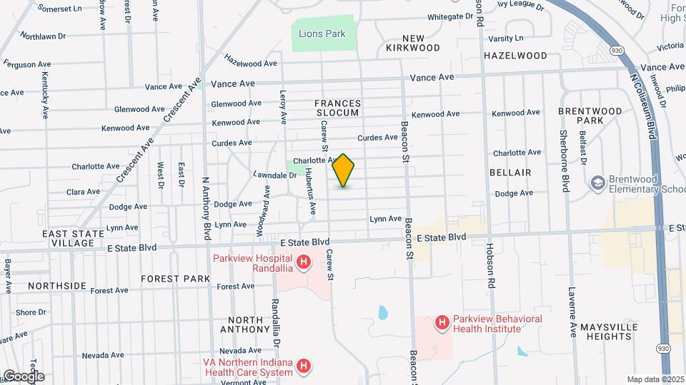 2429 Dodge Ave Map and Location Details