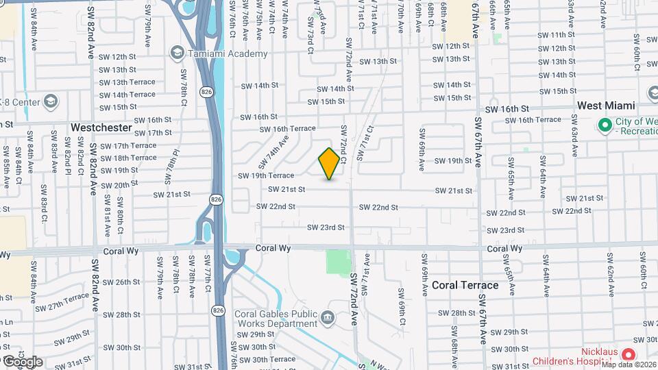 7261 SW 21st St Map and Location Details