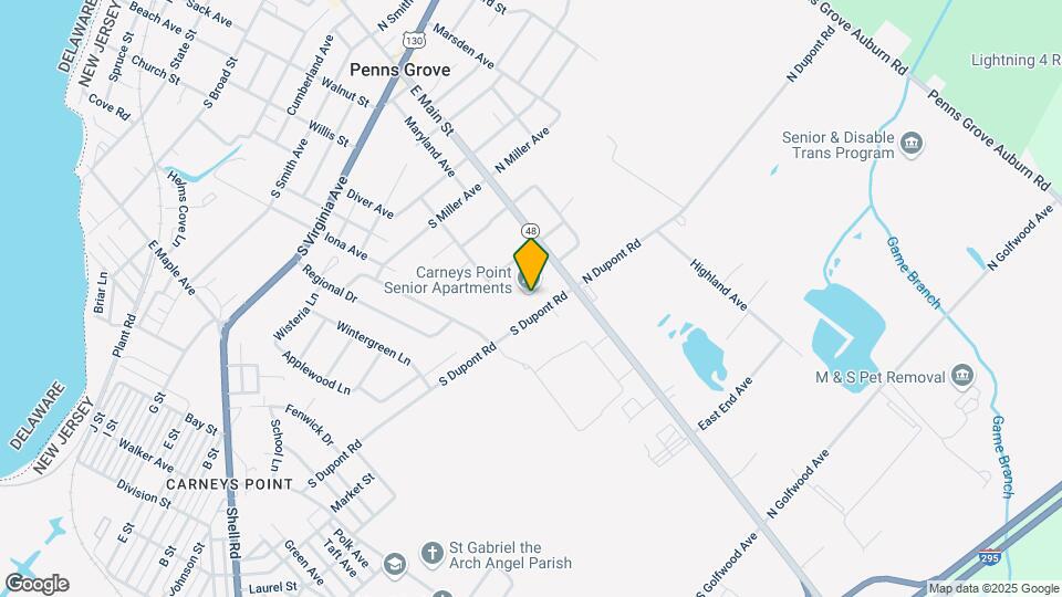 Carneys Point Senior Apartments Map and Location Details