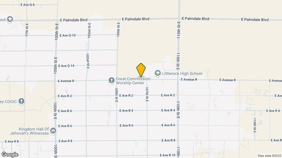 10655 E Ave R 6 Map and Location Details