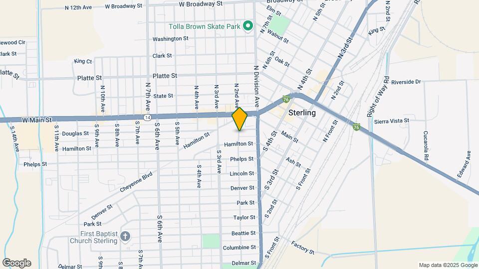 209 S 2nd Ave Map and Location Details
