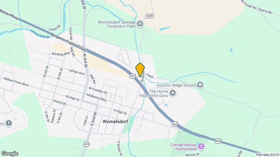 1500 Conrad Weiser Pkwy Map and Location Details