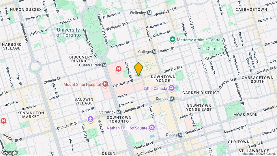 78 Gerrard St W Map and Location Details