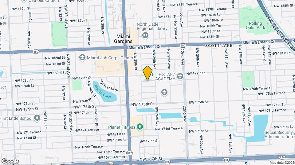 2452 NW 178th Terrace Map and Location Details