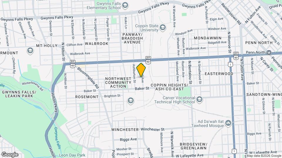 2707 Presbury St Map and Location Details