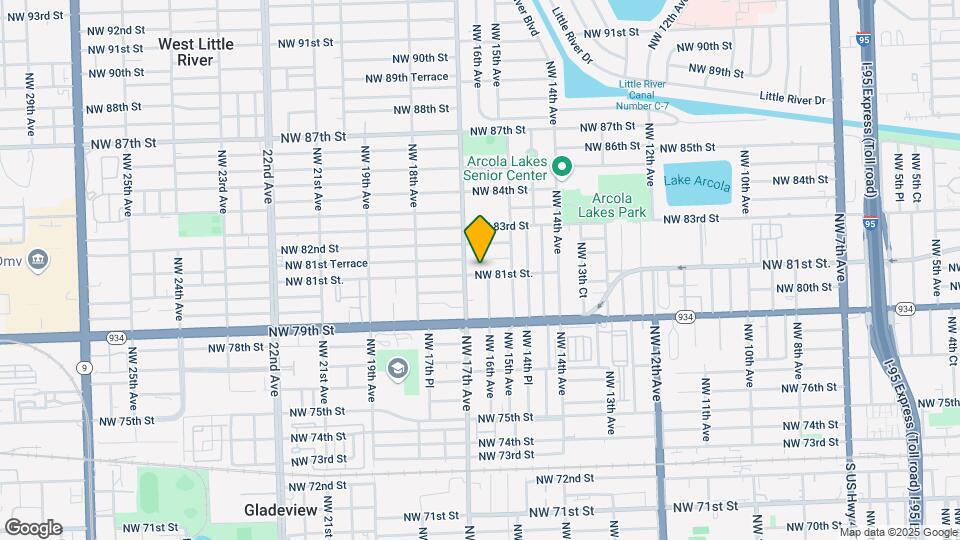 1625 NW 81st St. Map and Location Details