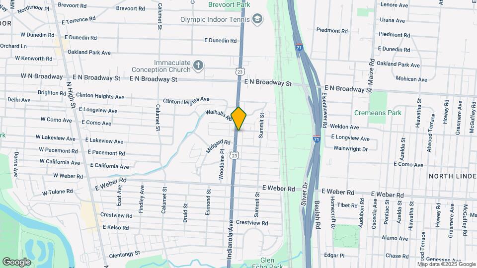 3140 Indianola Ave Map and Location Details