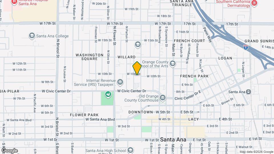 849 N Van Ness Ave Map and Location Details