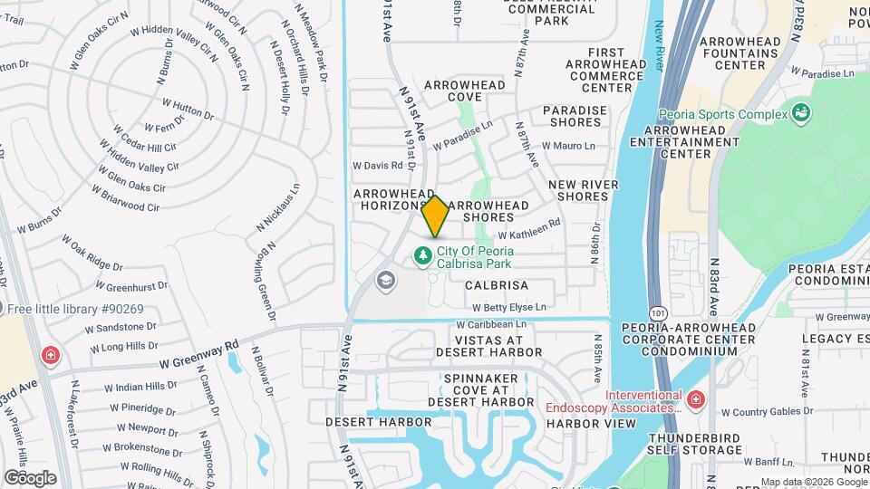 8961 W Kathleen Rd Map and Location Details