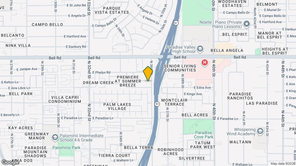 3549 E Kelton Ln Mapa y Detalles de la Ubicación