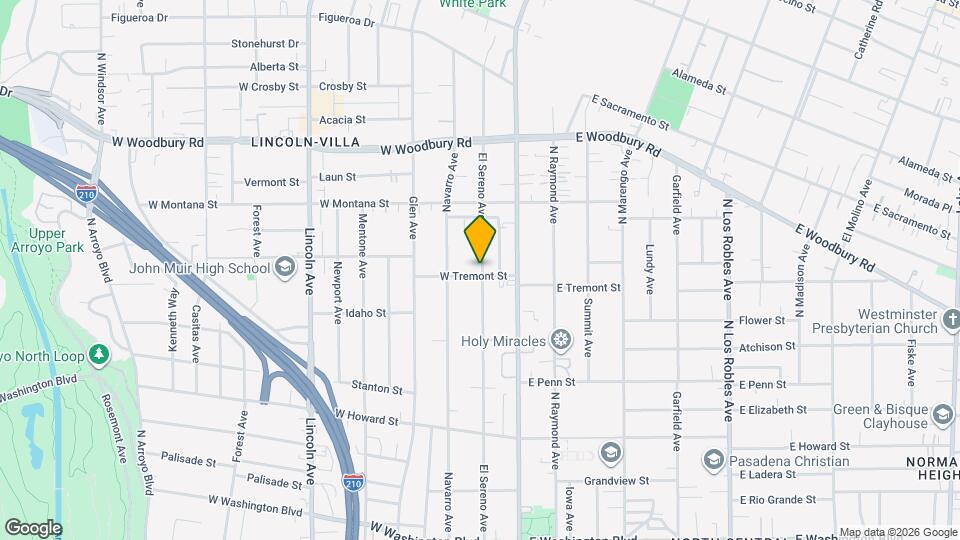75 W Tremont St, Unit 75 W Tremont Ave Pasadena CA 91103 Map and Location Details