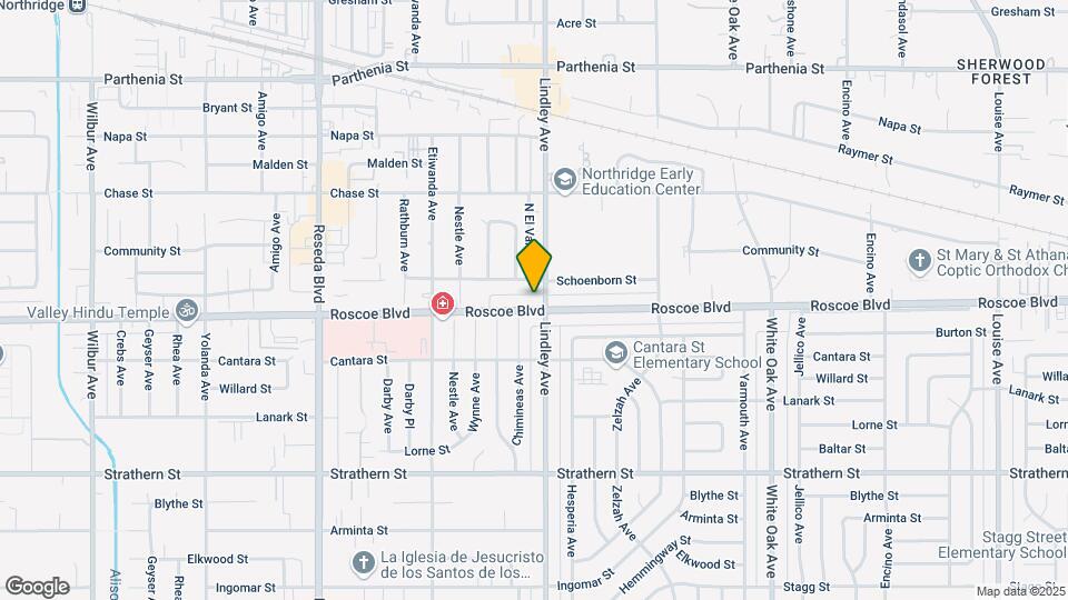 18101 Roscoe Blvd Mapa y Detalles de la Ubicación