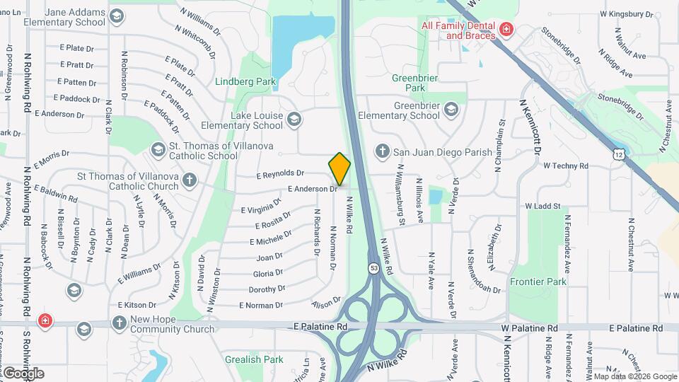 1551 E Anderson Dr Mapa y Detalles de la Ubicación