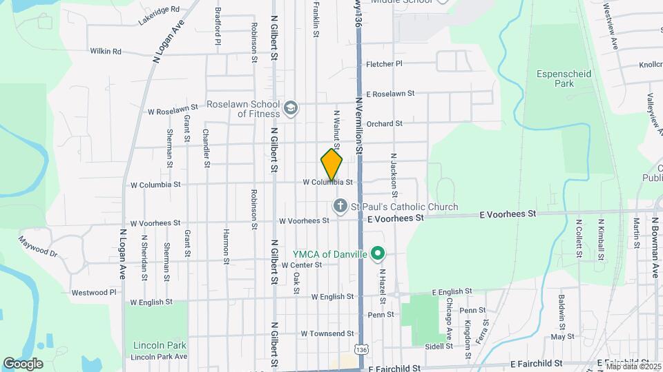 1344 N Walnut St Map and Location Details