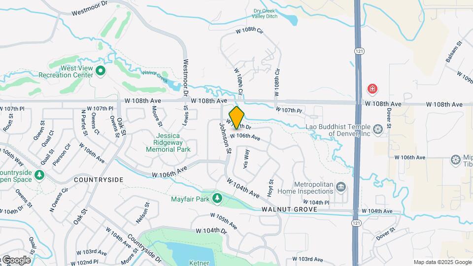 9865 W 106th Ave Map and Location Details