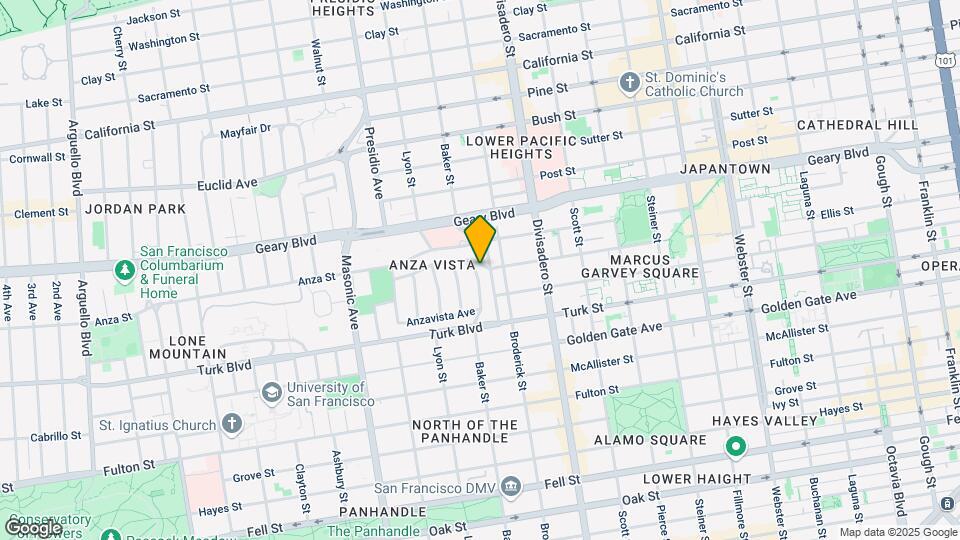 1050 Baker St Mapa y Detalles de la Ubicación