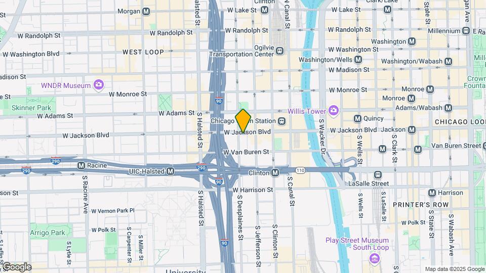 625 W Jackson Blvd Map and Location Details