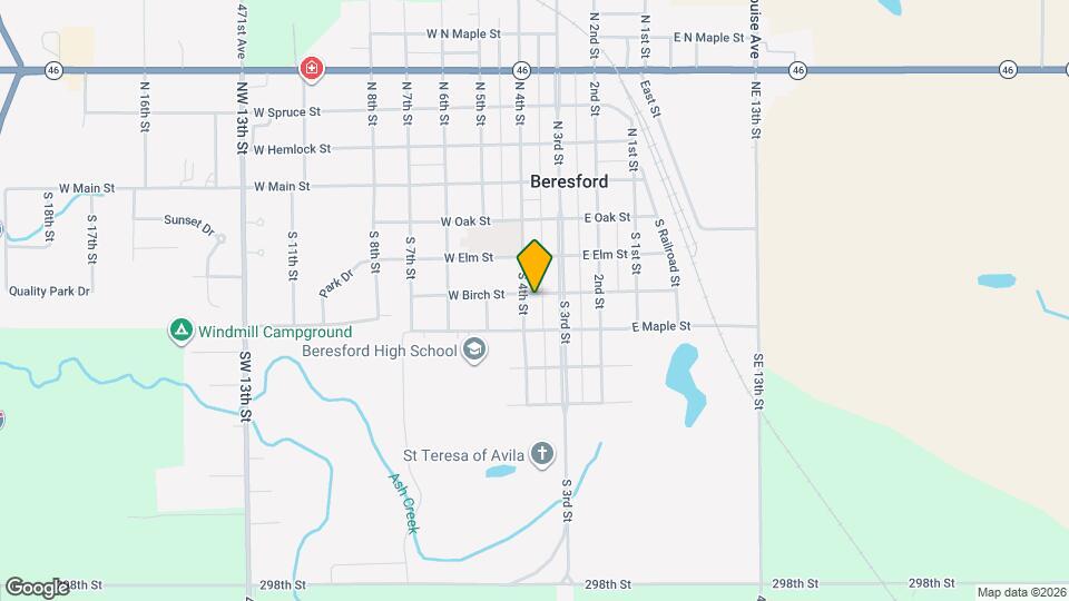 111 W Birch St Map and Location Details