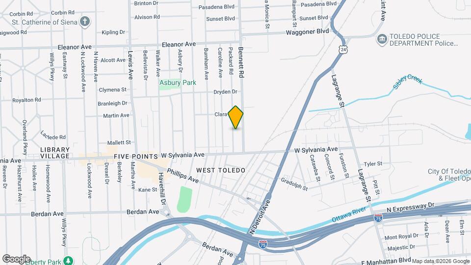 4106 Packard Rd Map and Location Details