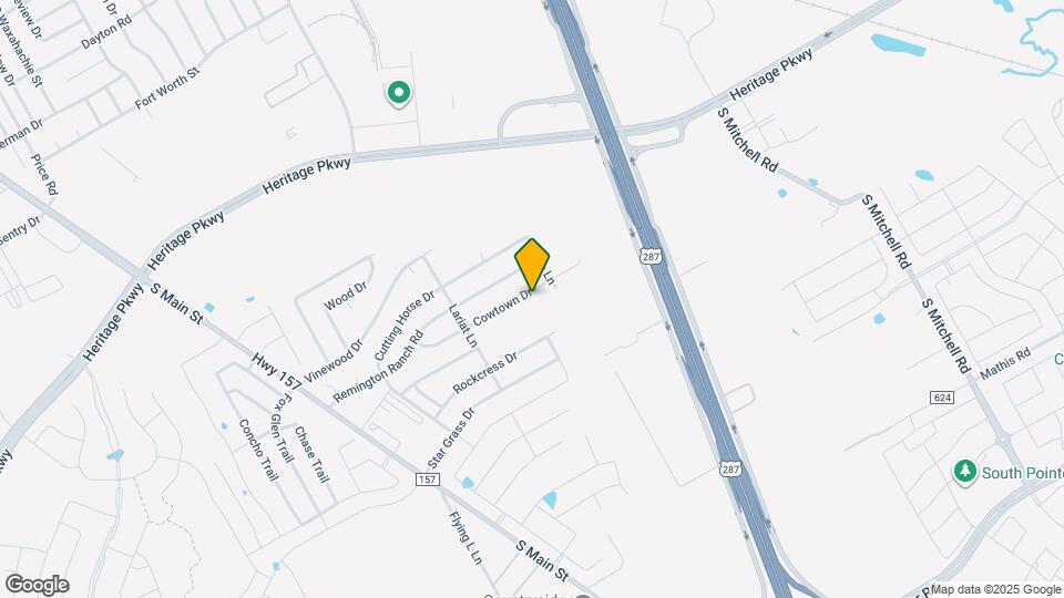 1608 Cowtown Dr Mapa y Detalles de la Ubicación