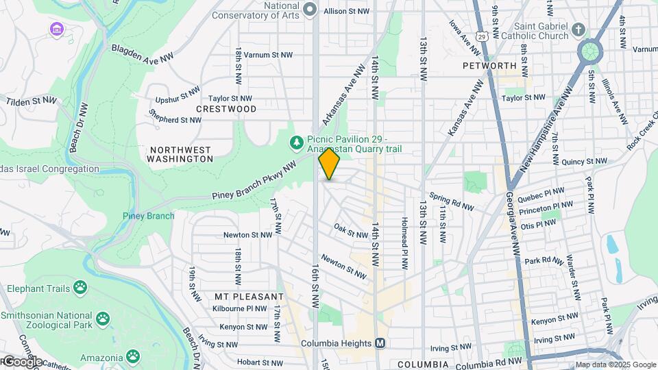 1528 Spring Pl NW Map and Location Details