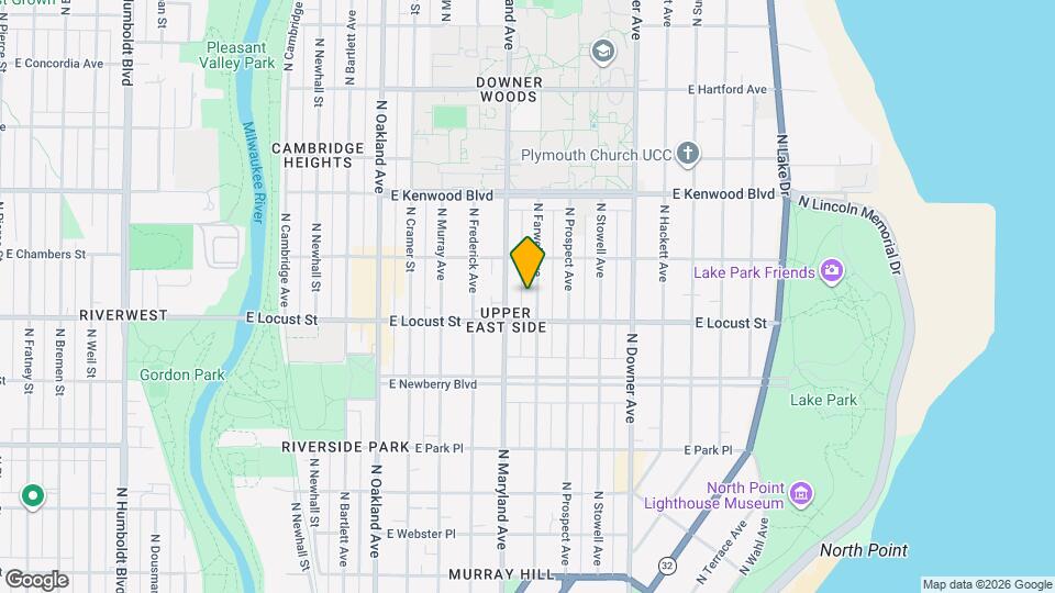 2929 N Farwell Ave, Unit 2929-lower Map and Location Details