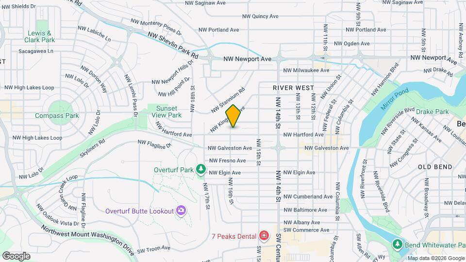 1590 NW Hartford Ave Mapa y Detalles de la Ubicación
