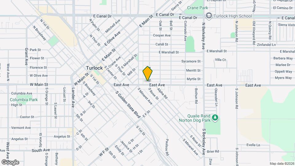 1193 East Ave Map and Location Details