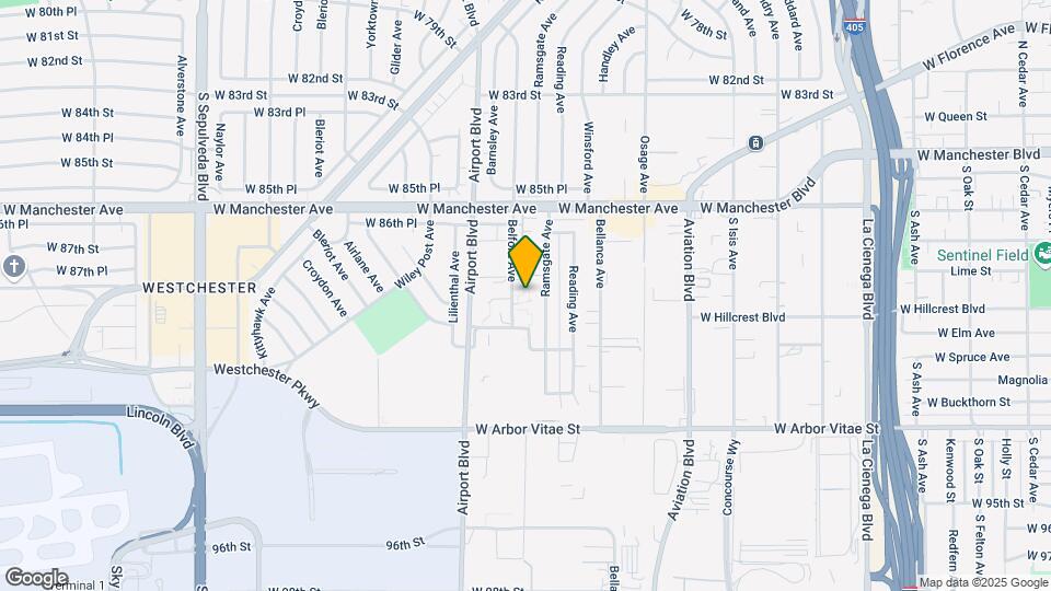 8746 Belford Ave Map and Location Details