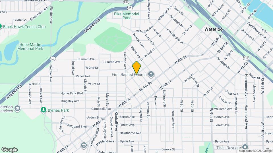 1317 W 3rd St Map and Location Details