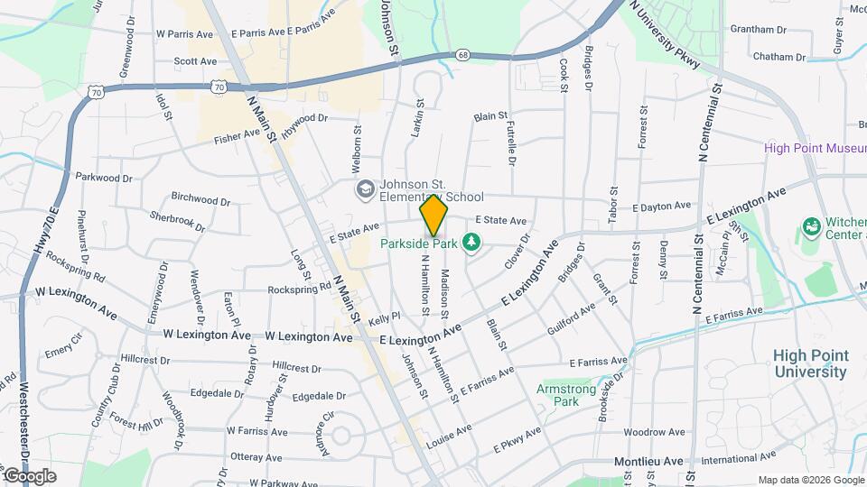 1442 N Hamilton St Map and Location Details