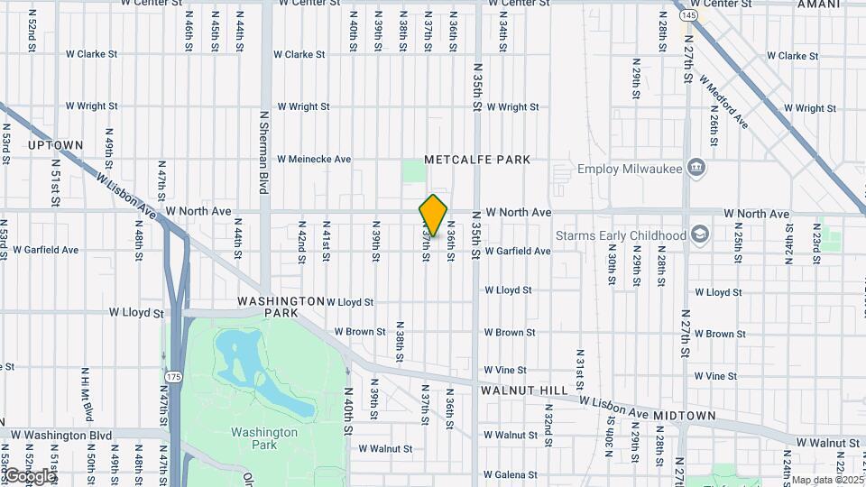 2206 N 37th St Map and Location Details