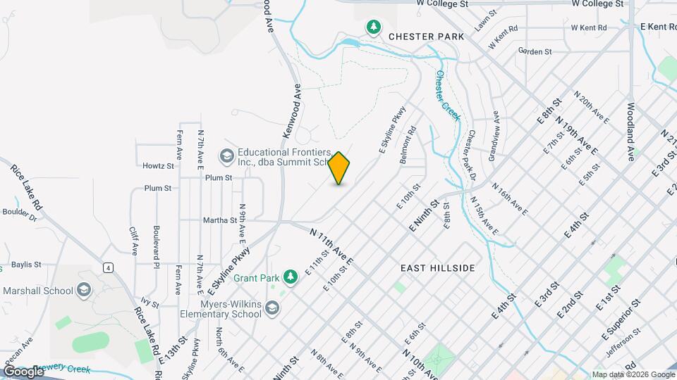 1215 E Skyline Pkwy Map and Location Details
