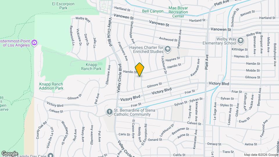 6449 Sheltondale Ave Map and Location Details