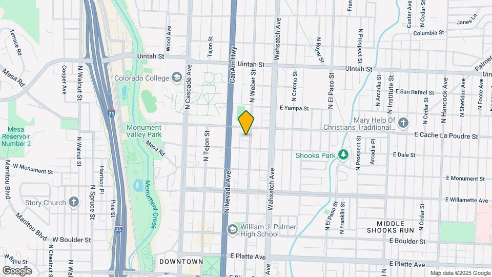 816 N Weber St Map and Location Details