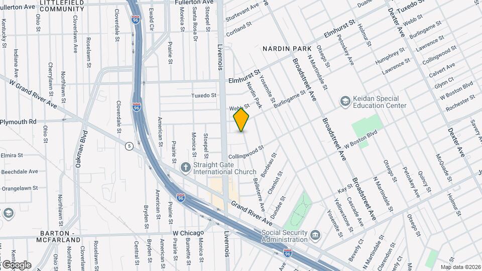 11391 Belleterre Ave, Unit 1s Mapa y Detalles de la Ubicación