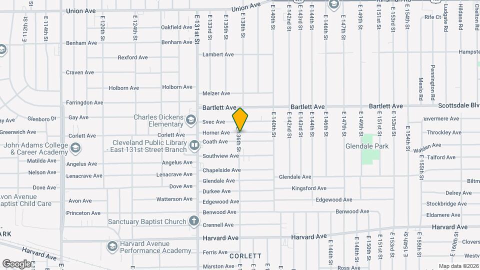 13602 Horner Ave Map and Location Details
