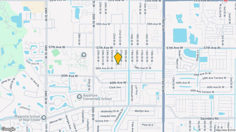 5823 22nd St W Map and Location Details