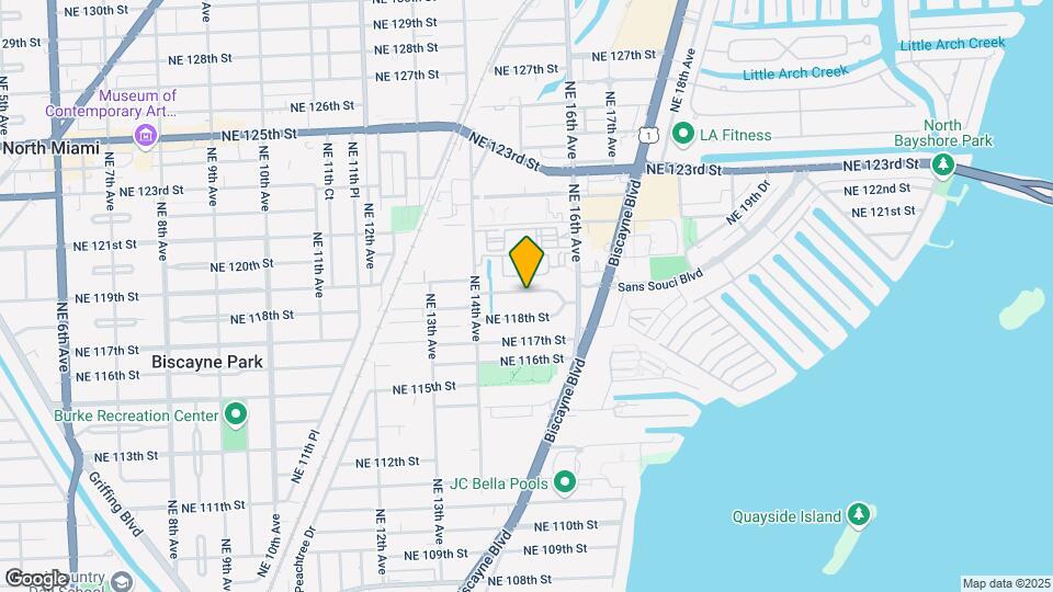 1492 NE 118th Terrace Map and Location Details