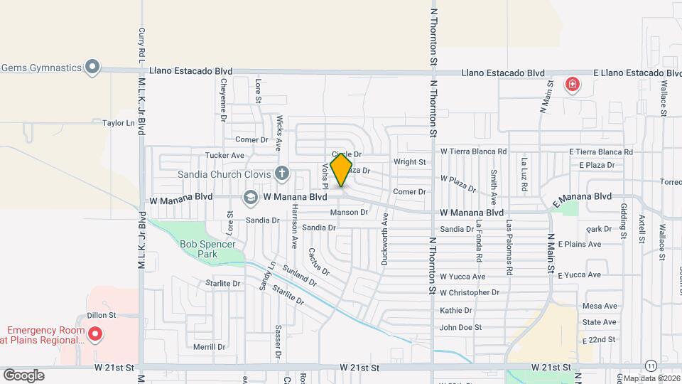 900 W Manana Blvd Map and Location Details