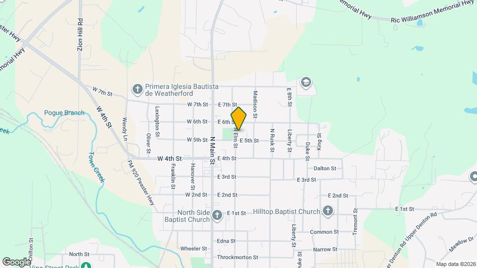 1408 N Elm St Map and Location Details