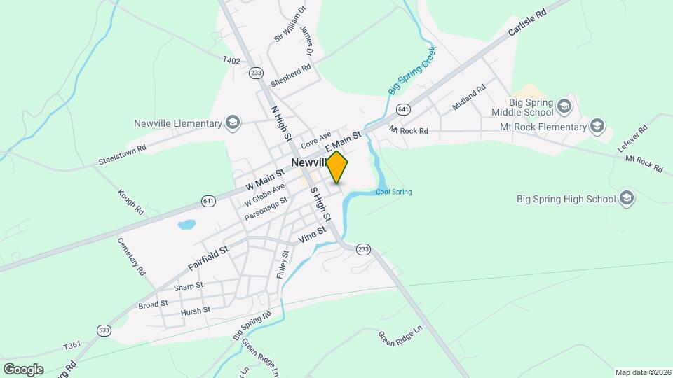 58 S Corporation St Map and Location Details